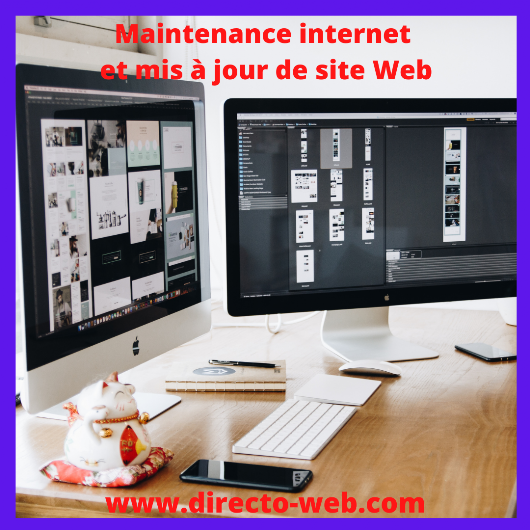 Maintenance internet et mis à jour de site Web sur Lille